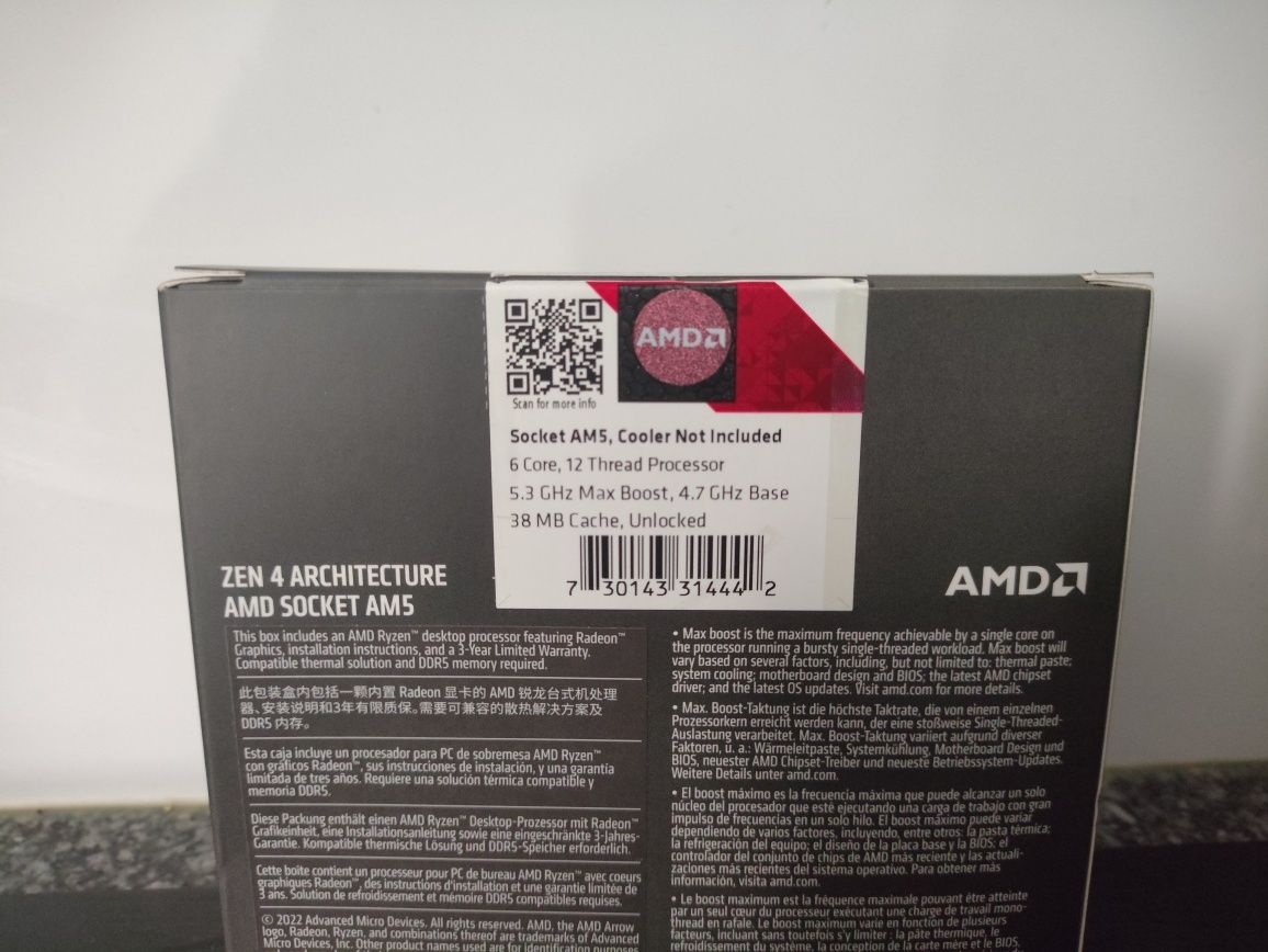 CPU semi novo, R5 7600X AM5