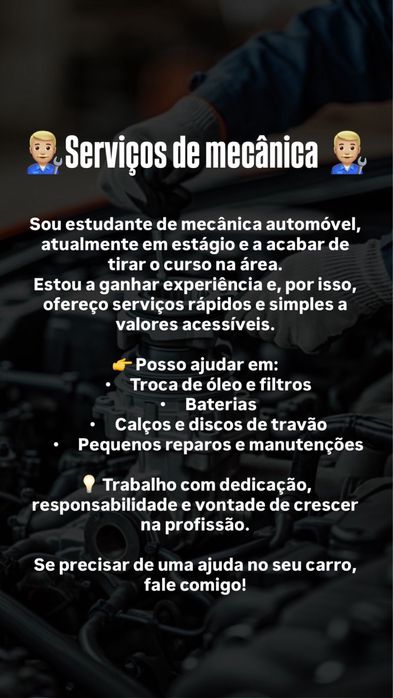 Serviços de mecanica automovel