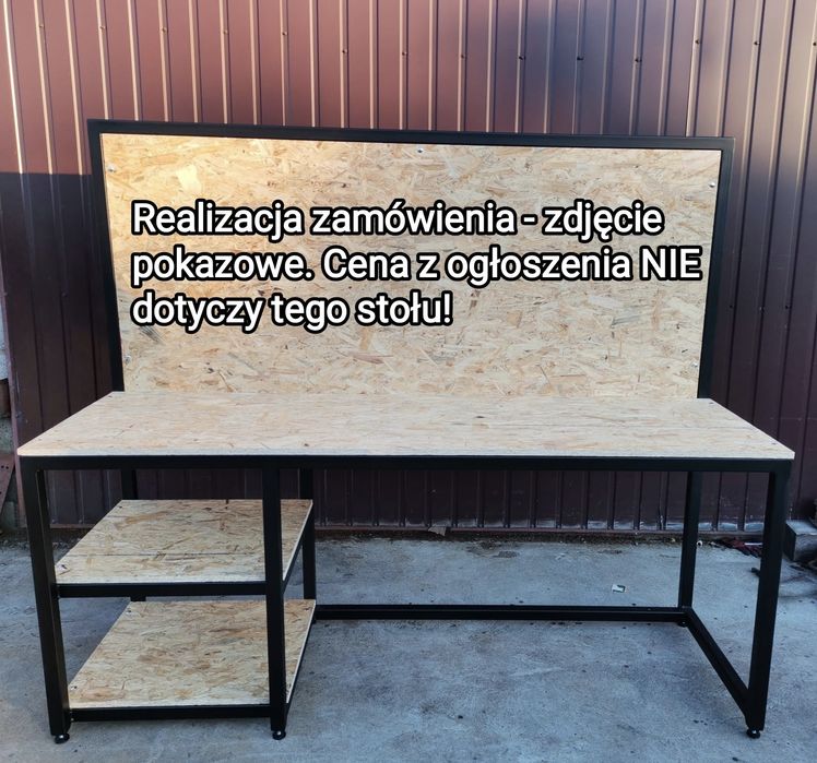 Stół warsztatowy, NA WYMIAR! falbanek, rama stołu, warsztat