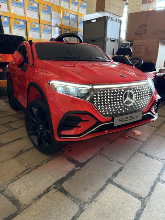 Mercedes auta na akumulator dla dzieci światła LED skórzane siedzisko