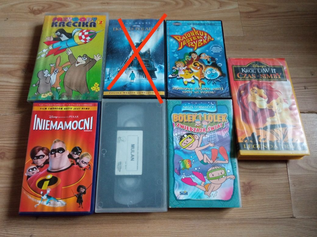 VHS kasety bajki