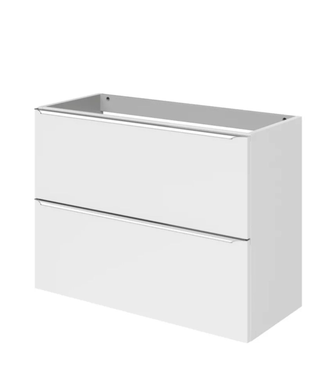Szafka pod umywalkę GoodHome Imandra Slim wisząca 80 cm biała