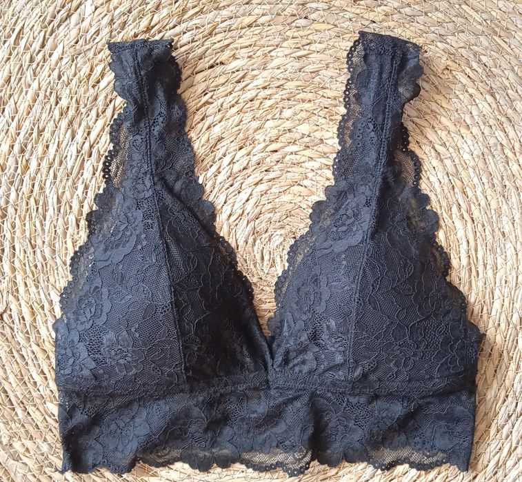 H&M koronkowy biustonosz 44