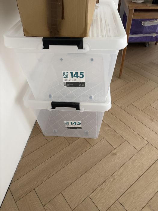 Pojemnik z pokrywą 145l 2 szt