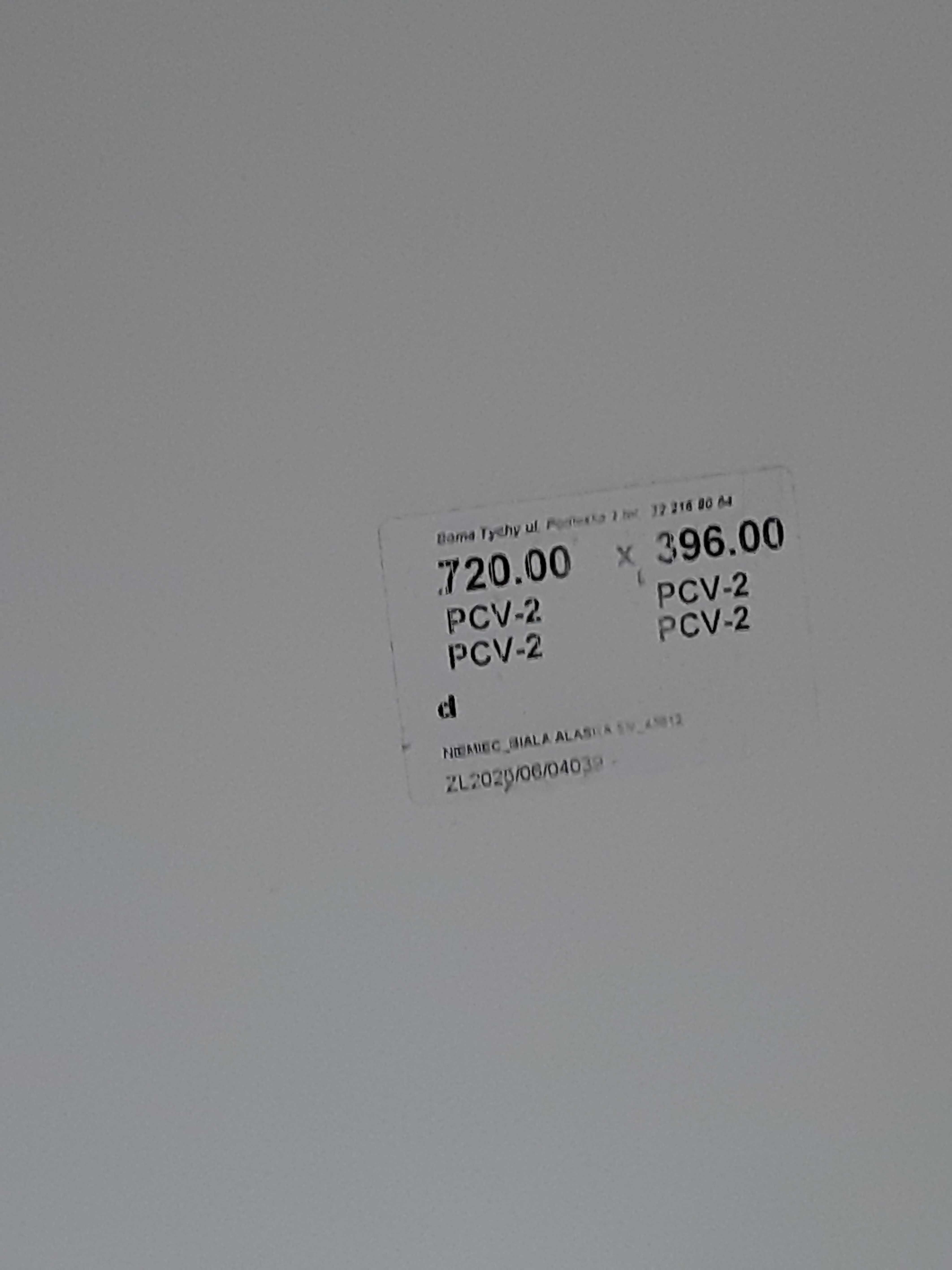 Front do mebli biały - kuchnia, łazienka 720x396, 2szt.