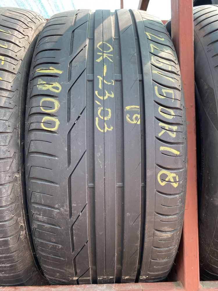 Літні вживані шини 225/50R18	Bridgestone Turanza T001