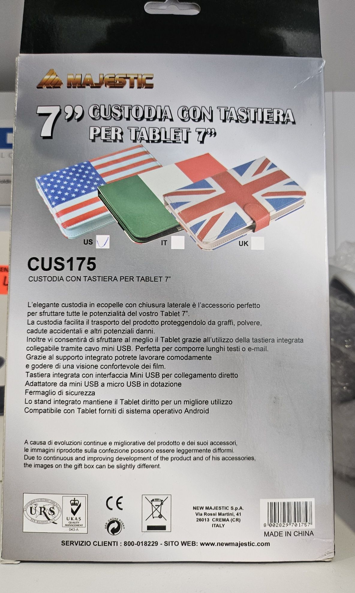 CUS175 etui z klawiaturą do tableta