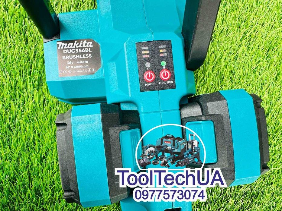Акумуляторна цепна пила Makita DUC356BL Зарядка на 2 АКБ 36/8 2 режими