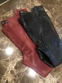 Кожаные новые лосины брюки Зара zara