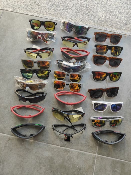 Vários óculos sol novos Ken Block