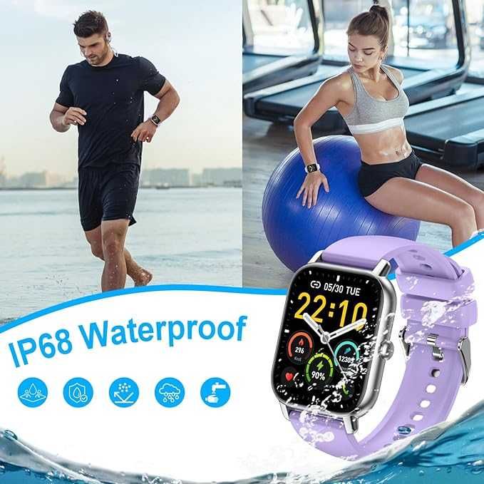 Smartwatch NERUNSA p66 fioletowy