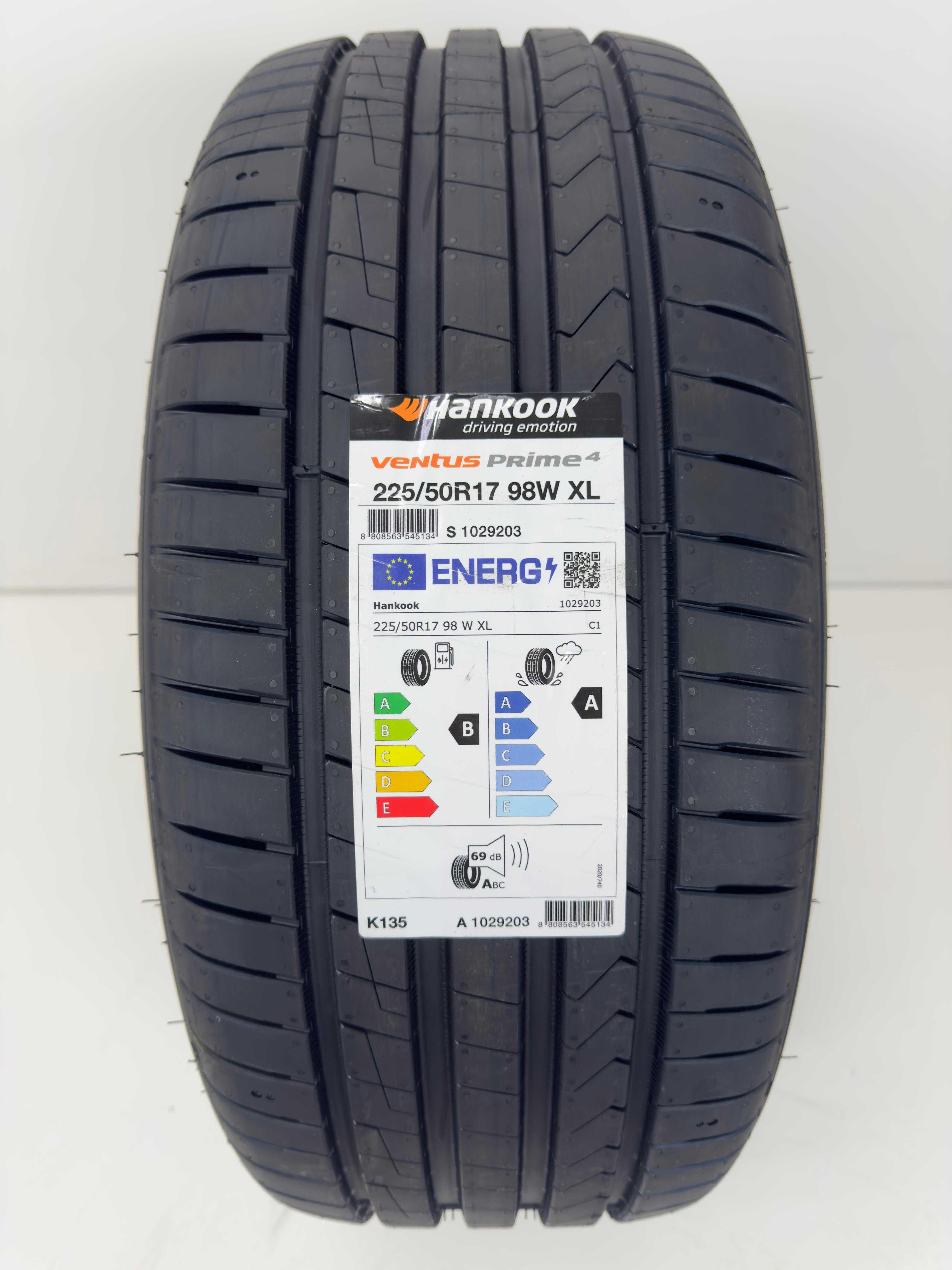 NOWE letnie OPONY 225/50R17  - Hankook Ventus Prime 4 - Montaż GRATIS