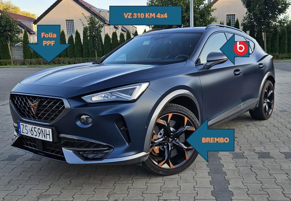 Cupra Formentor CUPRA Formentor 310 KM 4Drive DSG | Petrol Blue Matt | 1 właściciel