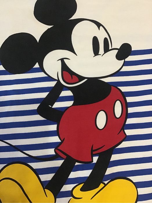 Футболка полосата великий розмір primark mickey mouse міккі маус
