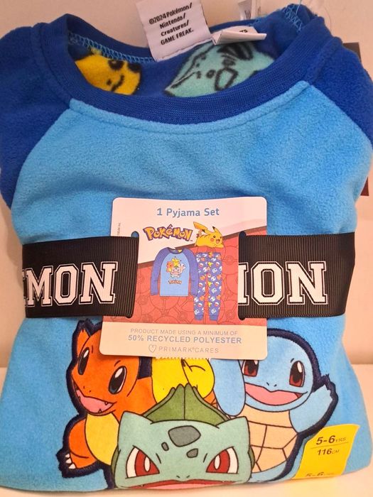 Піжама дитяча флісова.Пікачу,Pokemon.Флисовая пижама детская.Primark