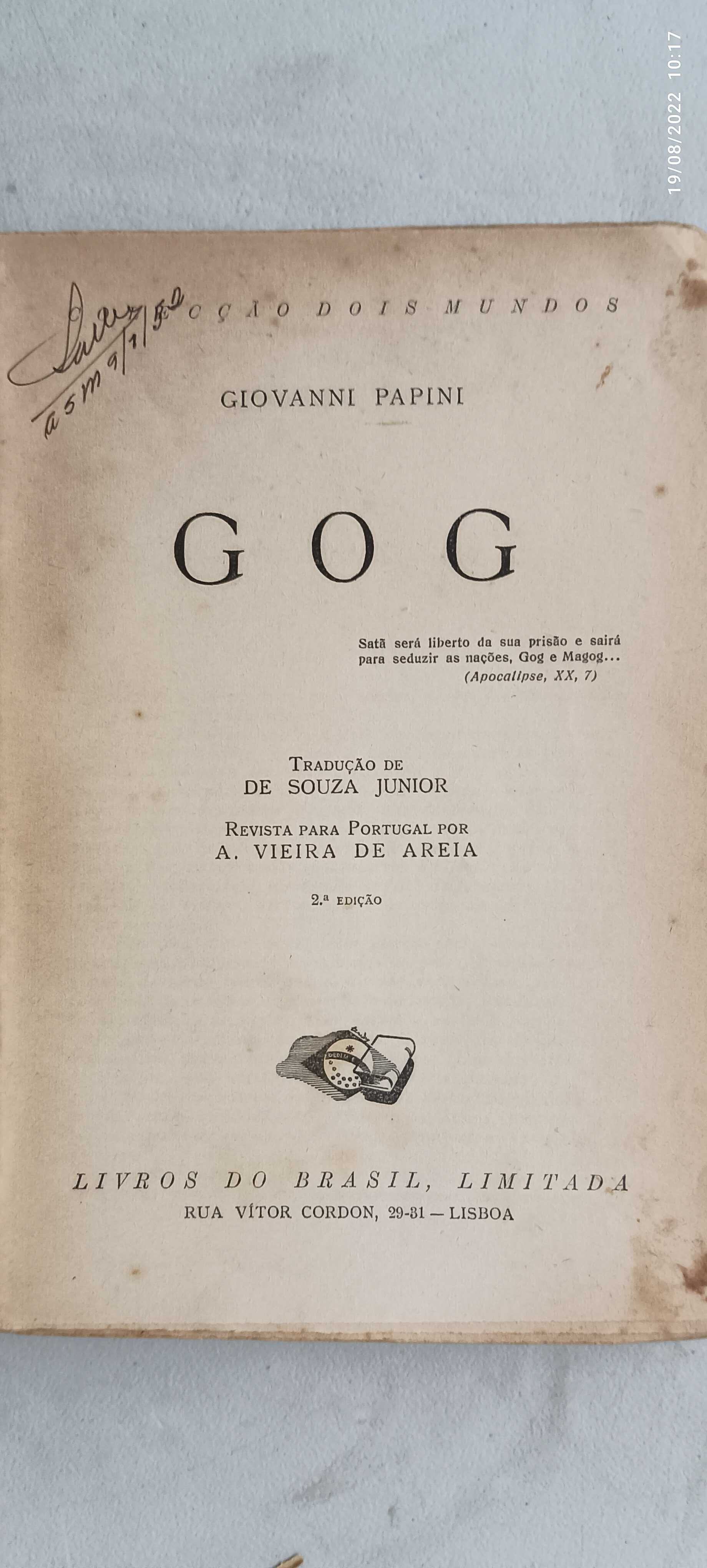 Livros Pa-3 - Giovanni Papini - GOG