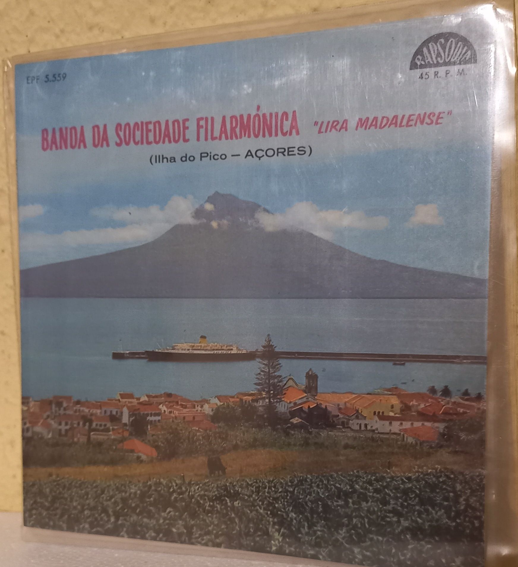 Vinil single, Banda da Sociedade Filarmónica, Ilha do Pico- AÇORES.