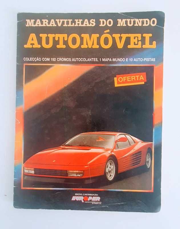 Caderneta de cromos Maravilhas do Mundo dos Automóveis