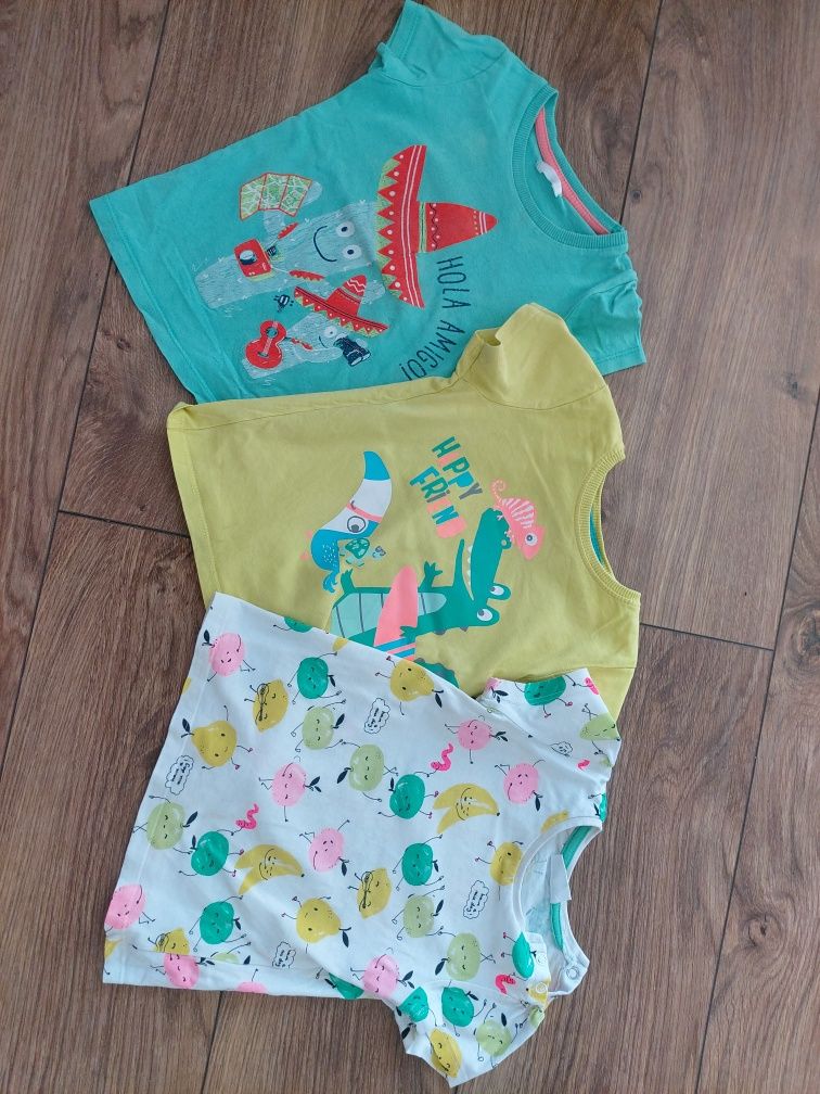 t-shirt, koszulki krótki rękaw, roz 86