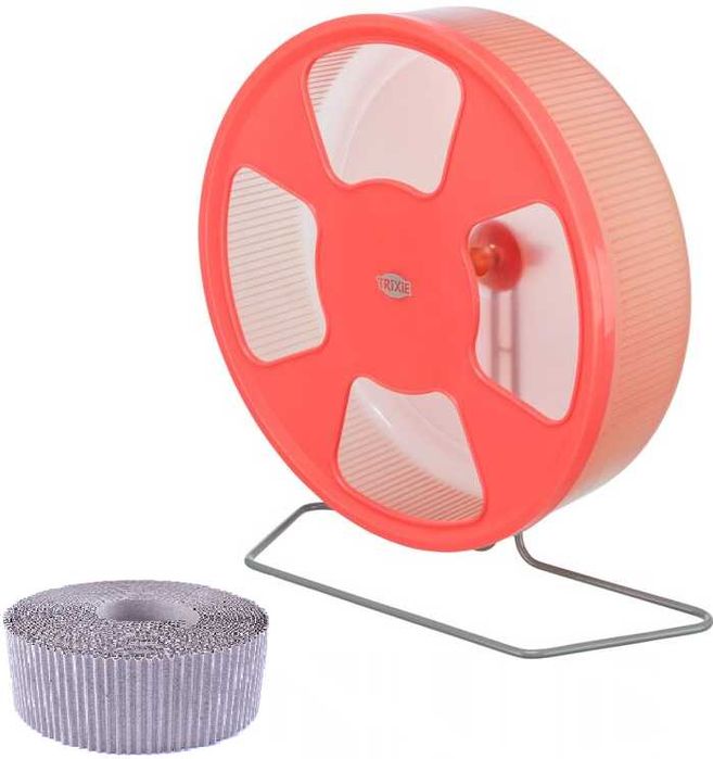 Trixie kołowrotek 28cm dla jeża chomika koszatniczki + wkładki 10sztuk