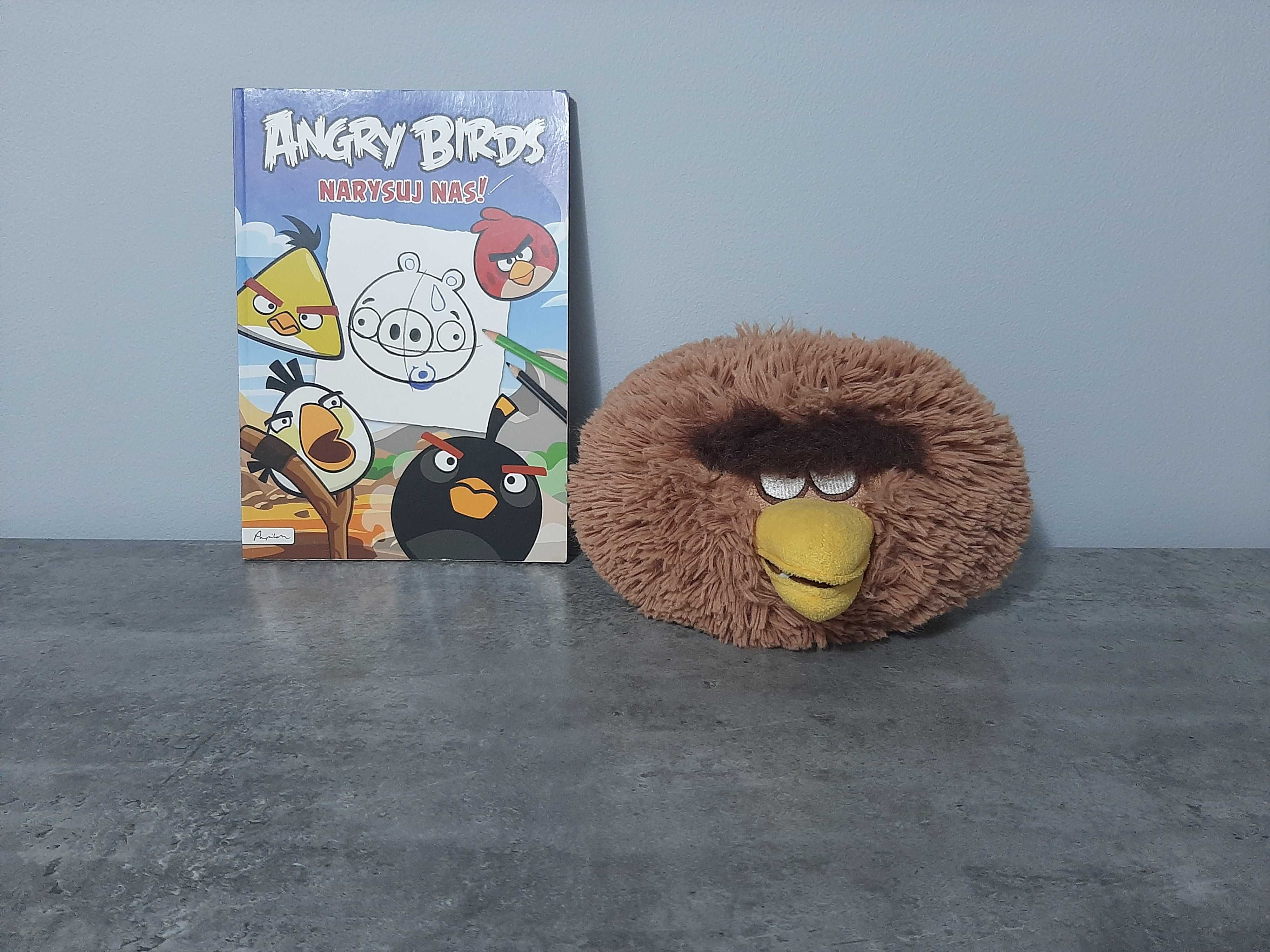 Maskotka pluszak Angry Birds i książka Narysuj Nas!