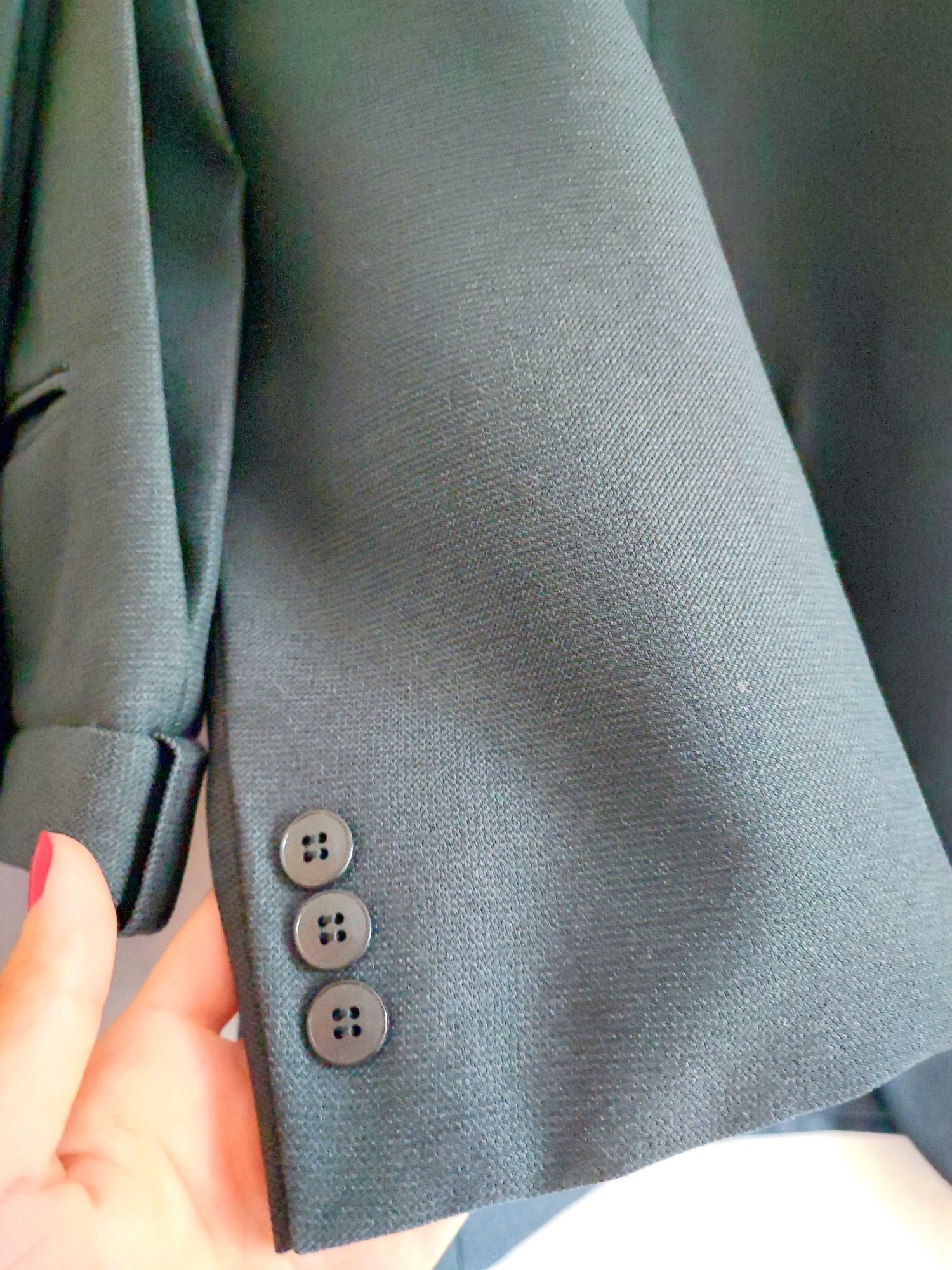 Czarny elegancki komplet męski garniturowy L/XL wesele klasyk