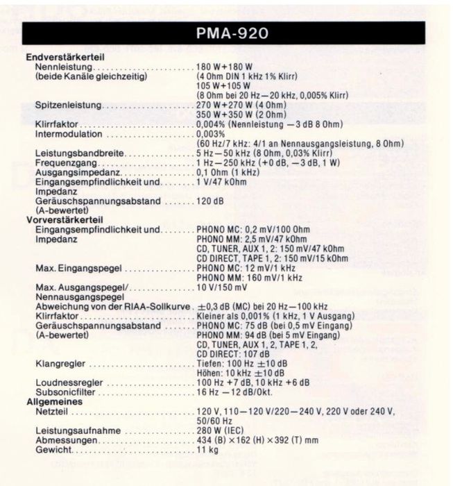 Denon PMA 920 i Denon DCD 595