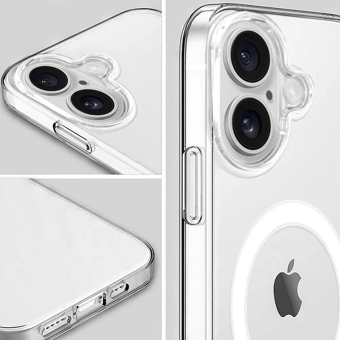 Etui Clean Case przezroczyste z MagSafe do Apple iPhone 16 PLUS