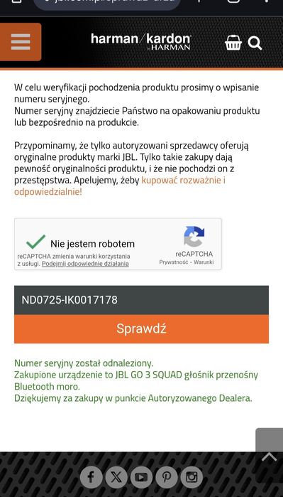 Głośnik przenośny JBL GO3
