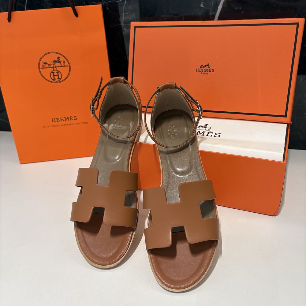 Сандалі босоніжки Hermes 39 40 42 босоножки шльопанці шлепки хермес