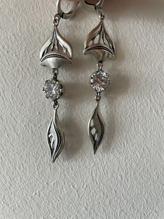 Серьги серебрянные 925 (10 гр)