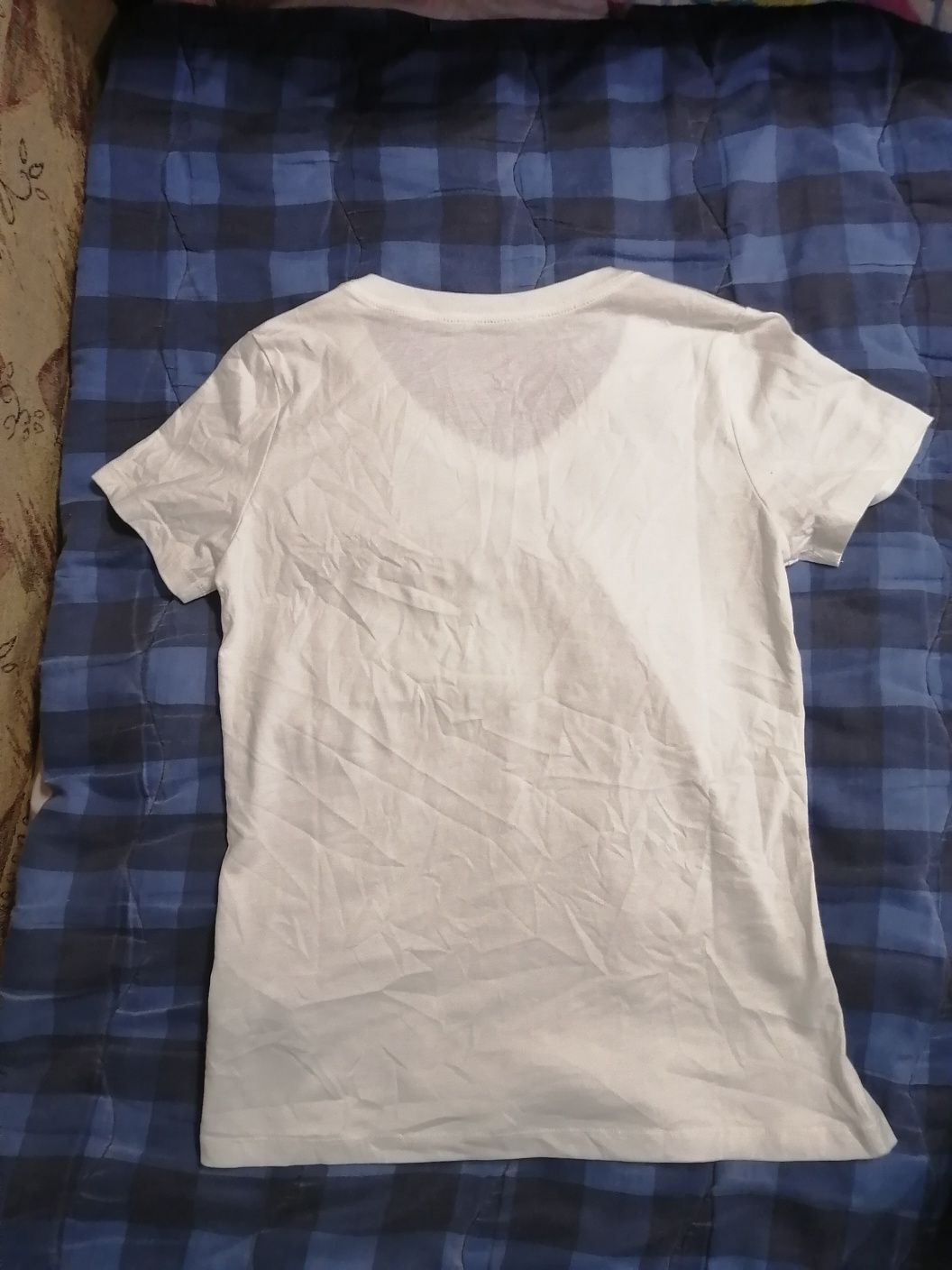 Белая женская футболка Nike р. S-M, р.158-164. Оригинал.