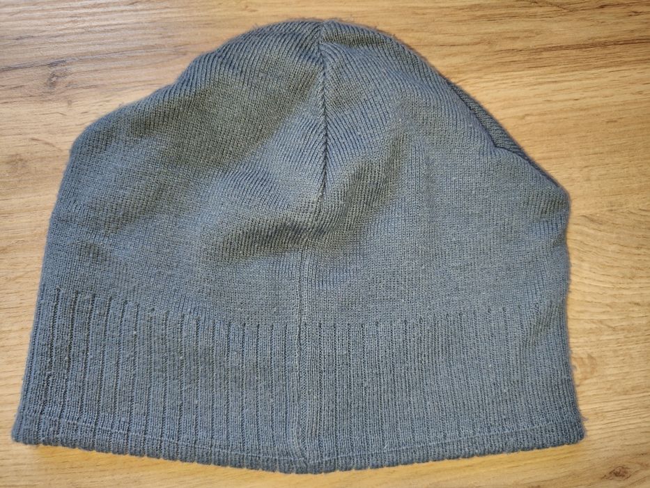 Markowa ciepła czapka na zimę Adidas r XL szara