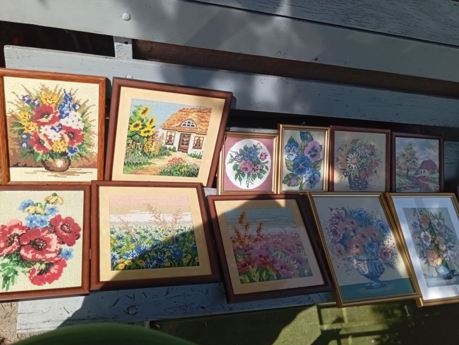 Obrazy wyszywane ręcznie  haft krzyżykowy