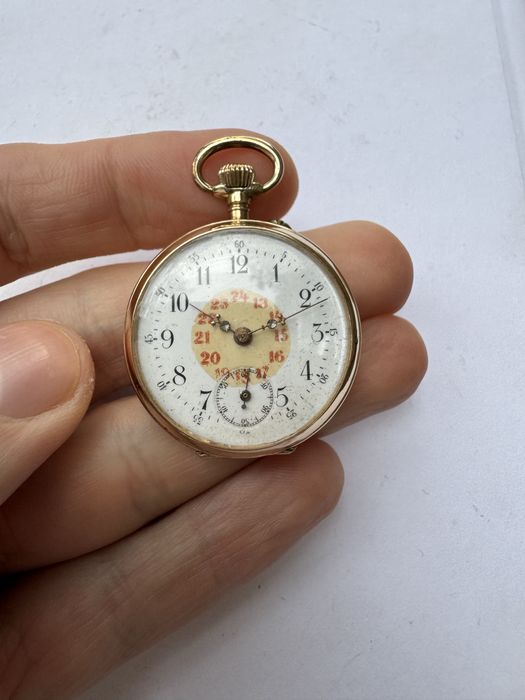 Золотые карманные часы  -585 пробы