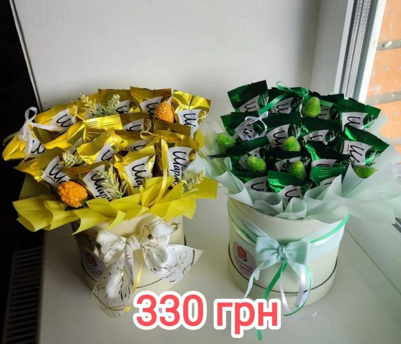 Солодкий букет з цукерок