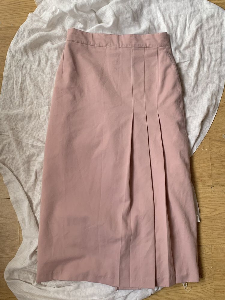 Piekna angielska plisowana spodnica true vintage 60s 50s 70s