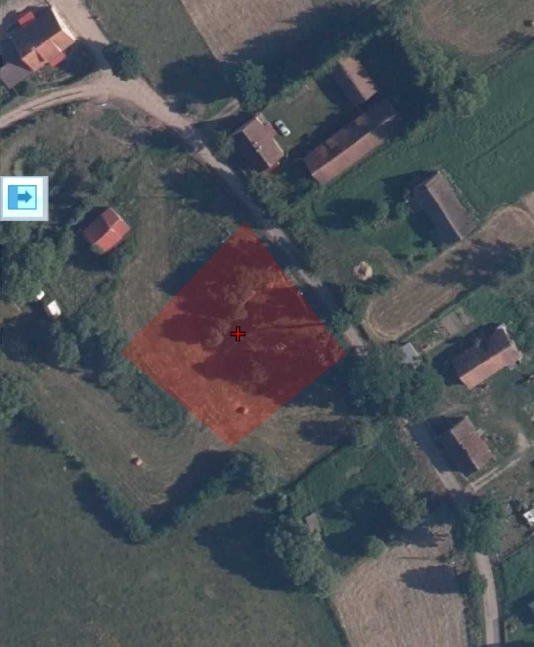 Nieduża działka siedliskowa we wsi Zabielne 4 km od jeziora Roś