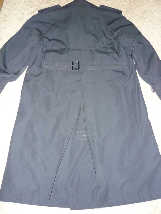 Płaszcz trencz prochowiec męski  granatowy L/XL .PRL (Oryginał)