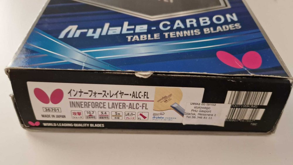 Butterfly Innerforce Layer ALC, oryginalna deska do tenisa stołowego.