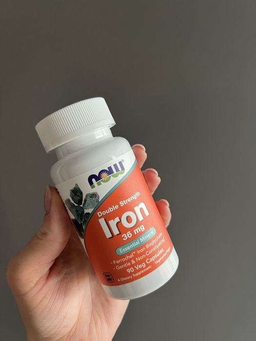NOW Iron 36mg Double Strength. Żelazo