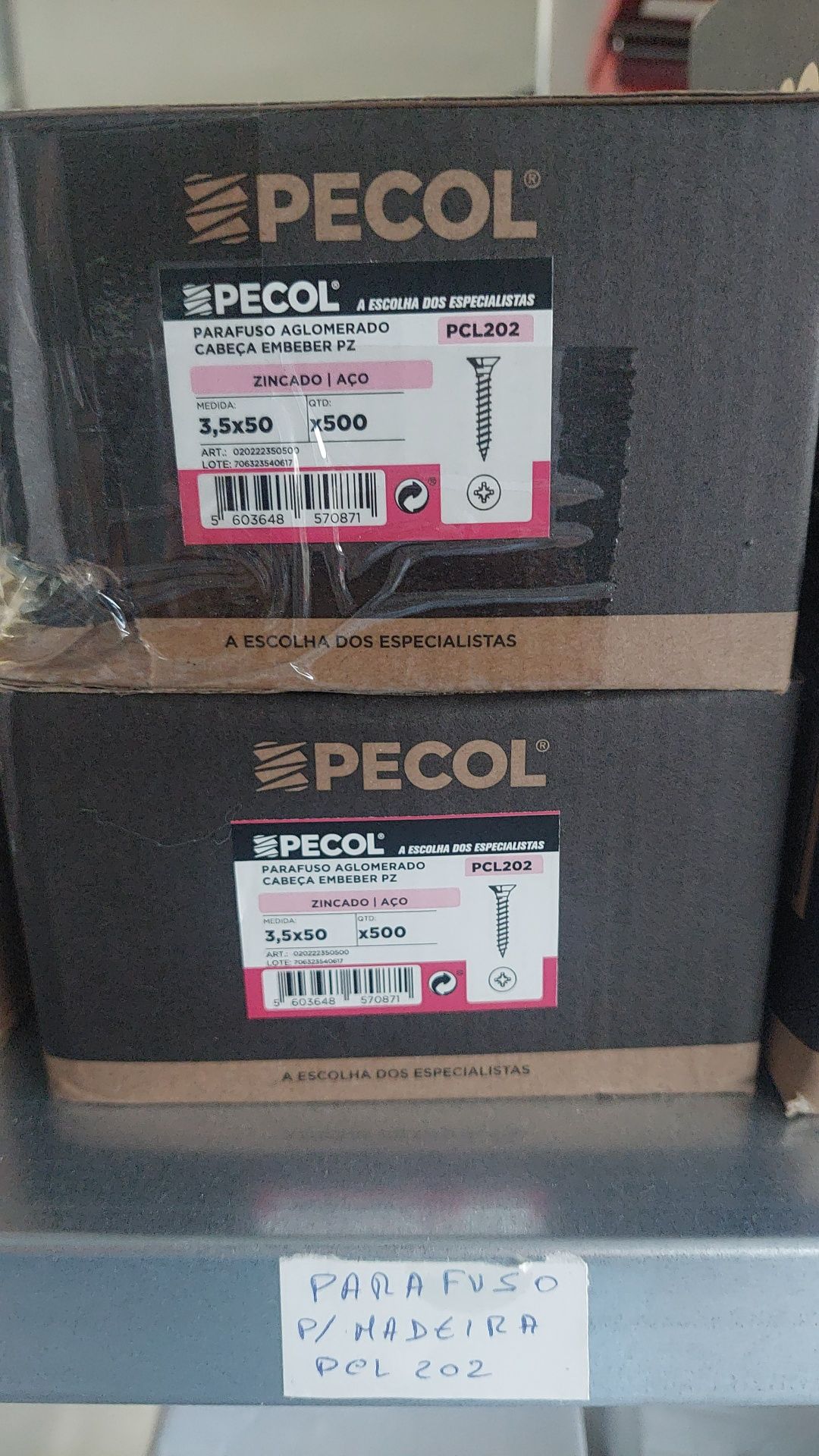 Parafusos para madeira PCL202 Aço Zn 4,5X70 - 100uni