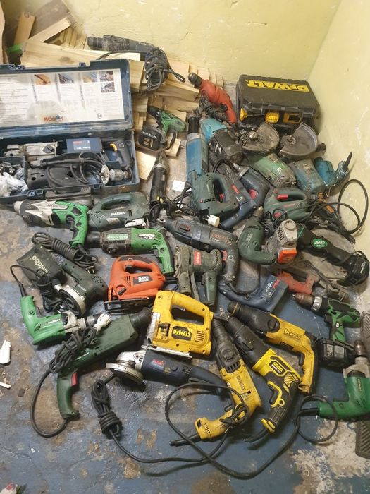 Pakiet 35 elektronarzędzi makita bosch hitachi dewalt metabo stanley