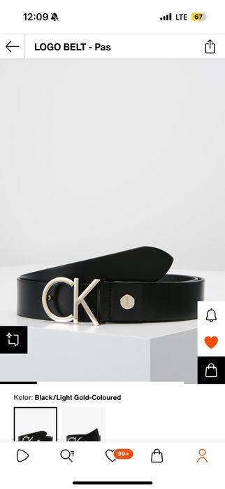Calvin Klein CK pasek logo belt