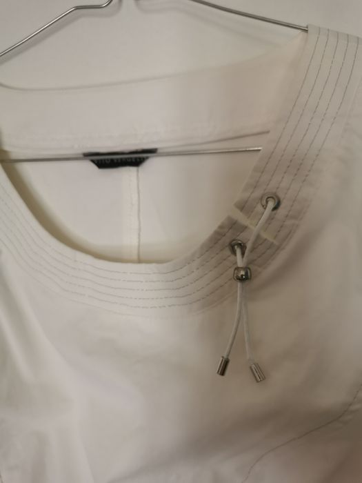 Komplet biały sukienka marynarka vito vergelis rozmiar 38