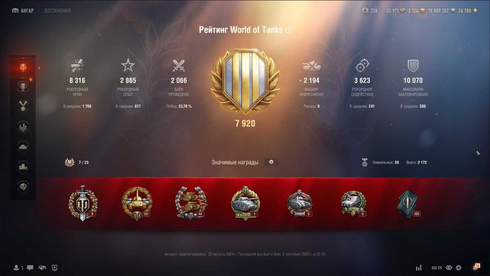 Продам гарний твінк WORLD OF TANKS