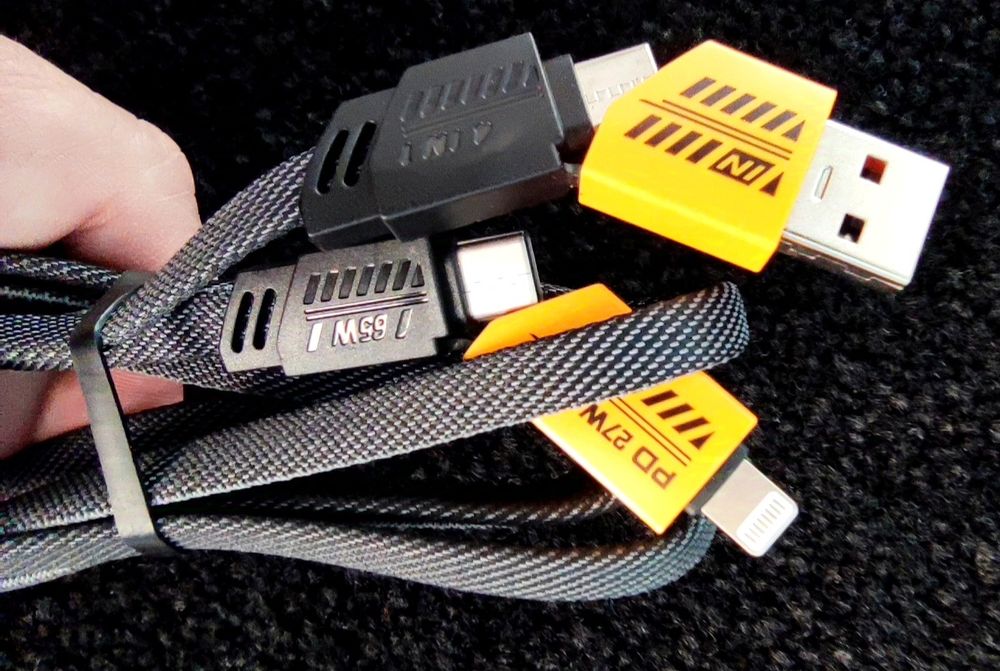 USB кабель 4 in 1 65W/6A PD 27W Fast charging