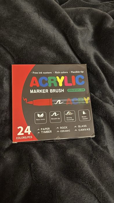 Акрилові маркери, 24 шт