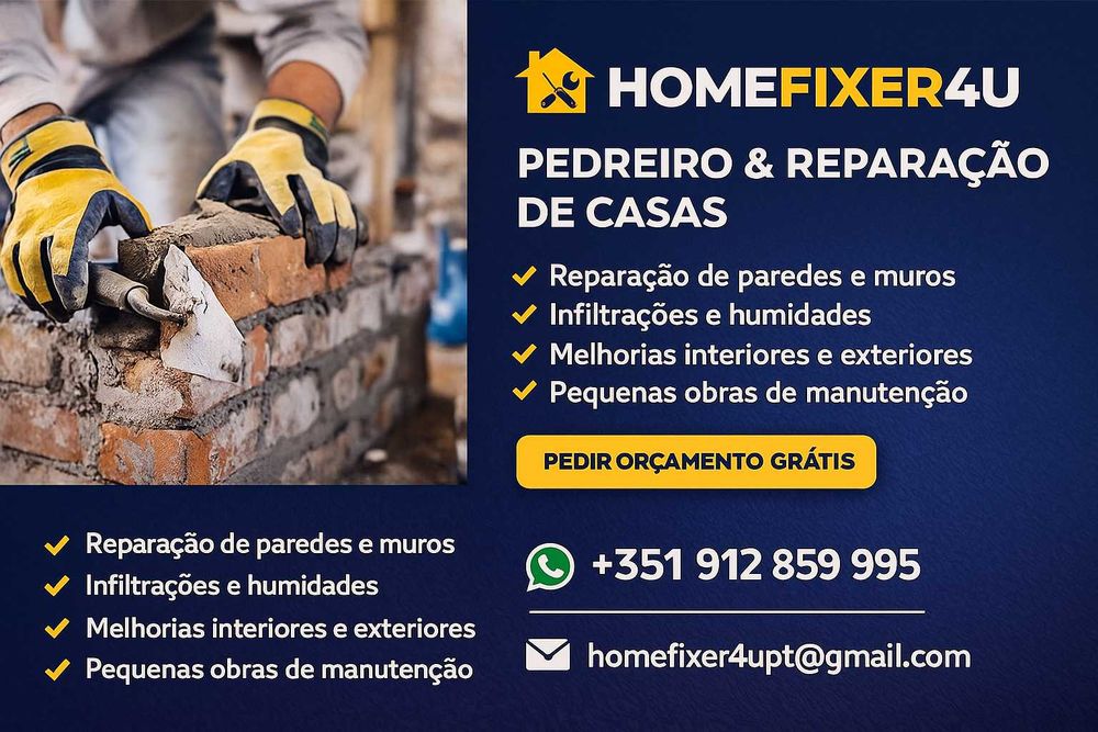Pedreiro, reparação