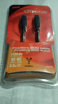 Cabo novo FireWire 800 Cable IEEE 1394 9 Pin 9 Pin comprimento 2m